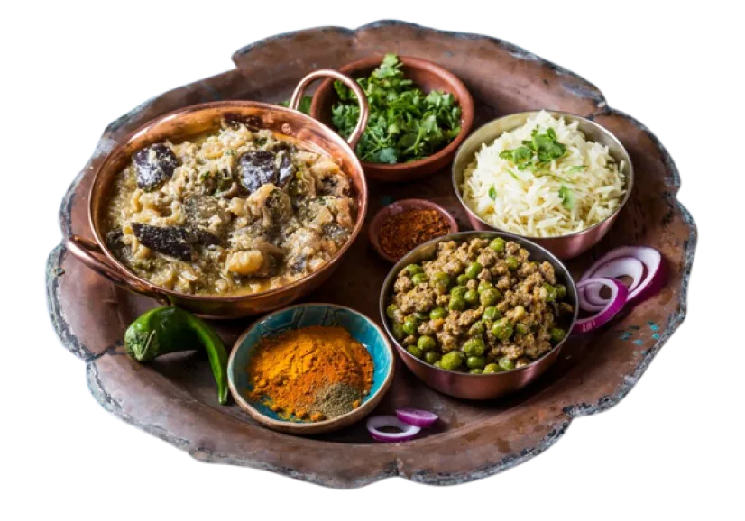 Takkali Curry with Naan