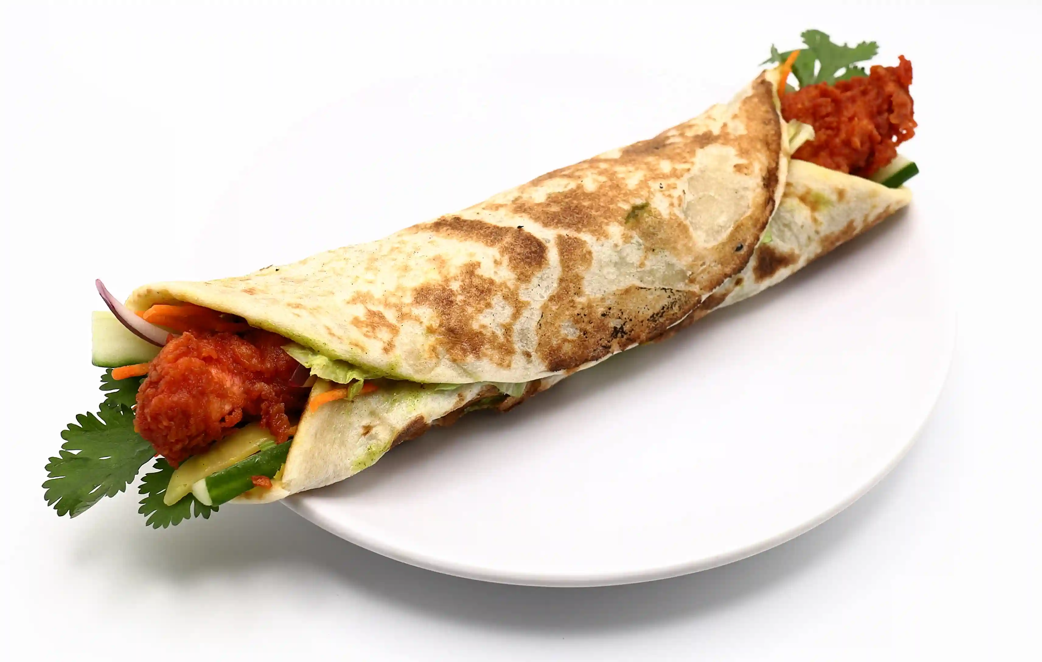 Naan Sandwich with Tandoori Chicken